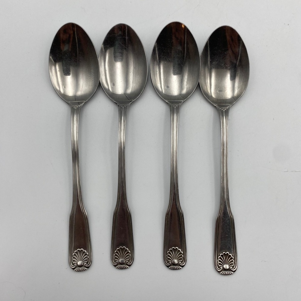 Rogers Antique Shell Tablespoons Japan Stainless Steel Set‎ of 4 Silver